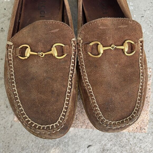 Gucci suede Horsebit loafers main image 7